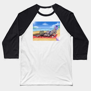 Hassan of Serenity Summer Wet Background Baseball T-Shirt